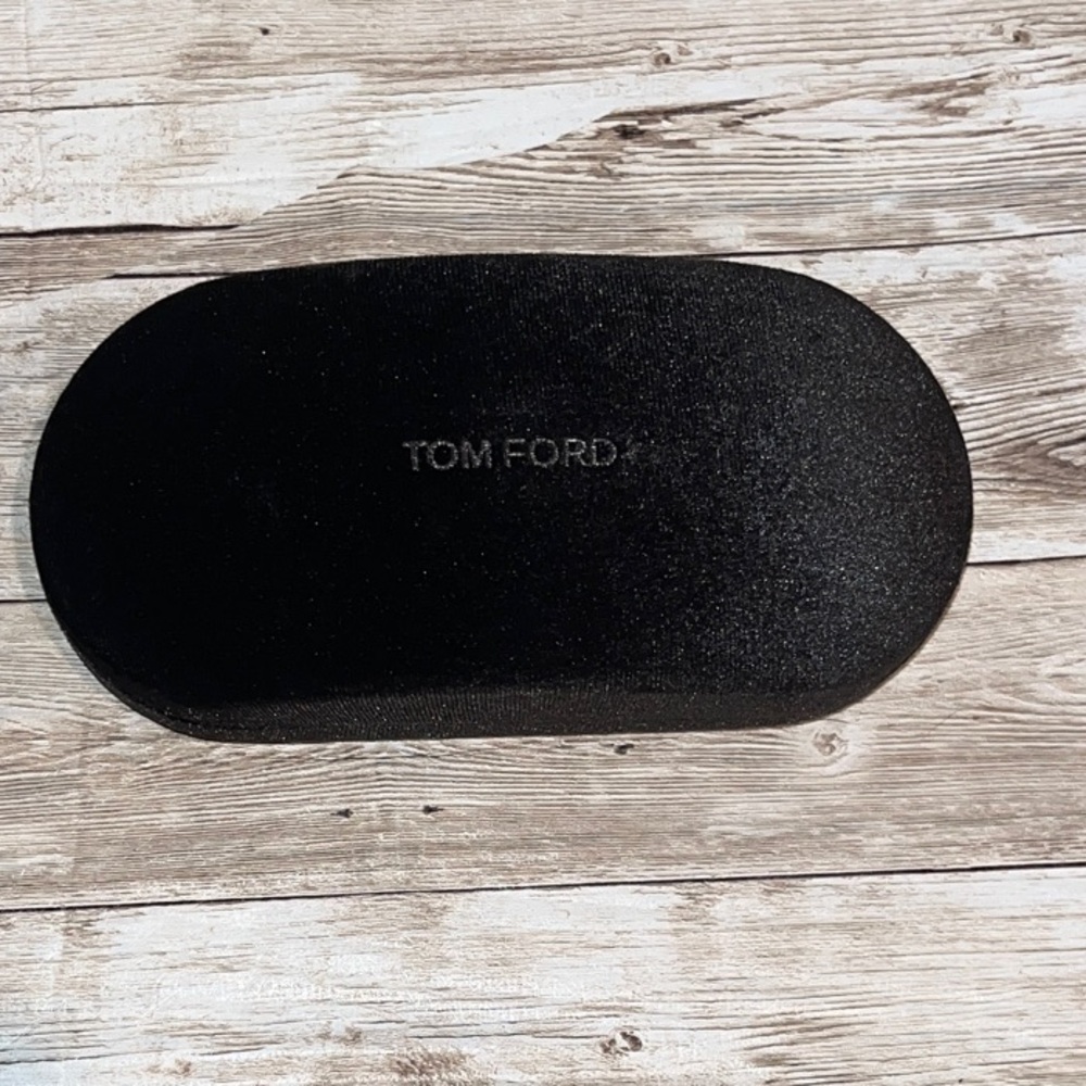 Tom Ford large dark brown velvet/velour Eyewear Case